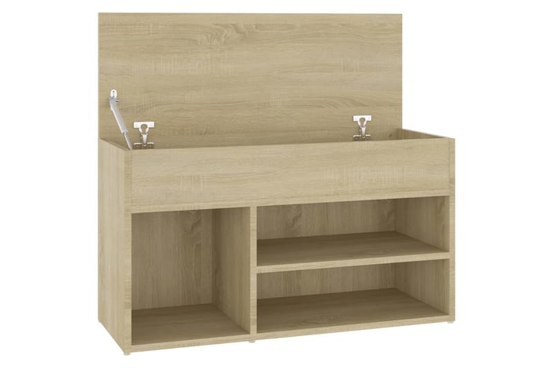 skoreol 80x30x45 cm spånplade sonoma-eg - Brun - Opbevaring - Skoopbevaring - Skoskab