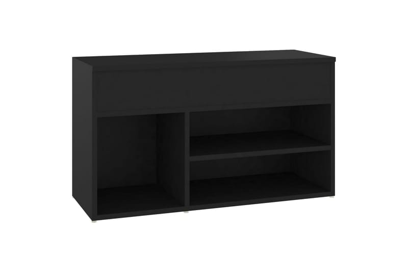 skoreol 80x30x45 cm spånplade sort - Sort - Opbevaring - Skoopbevaring - Skoskab