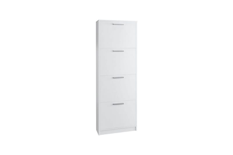 Skoreol Bill 55x21x157 cm, Hvid - 55x21x157 cm, Hvid - Opbevaring - Skoopbevaring - Skoskab