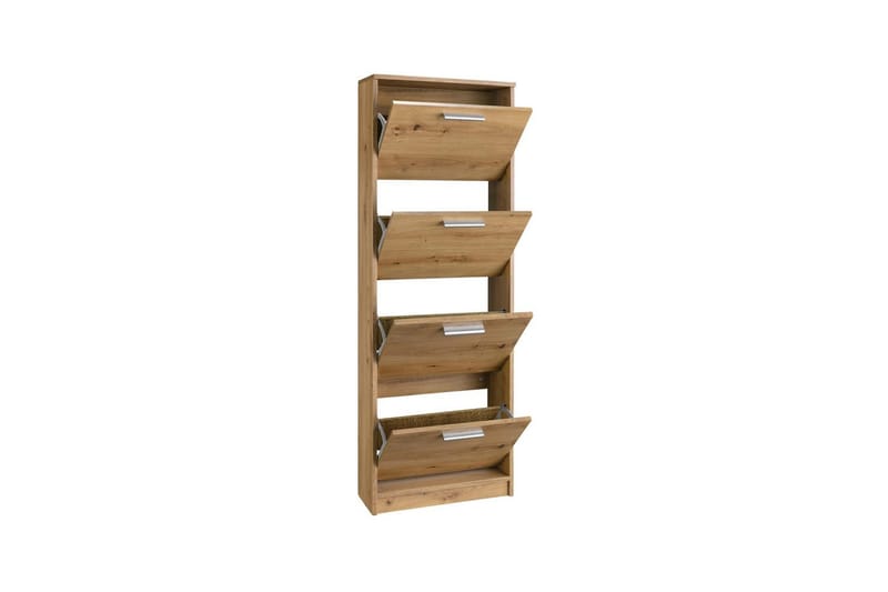 Skoreol Bill 55x21x157 cm, Natur - 55x21x157 cm, Natur - Opbevaring - Skoopbevaring - Skoskab