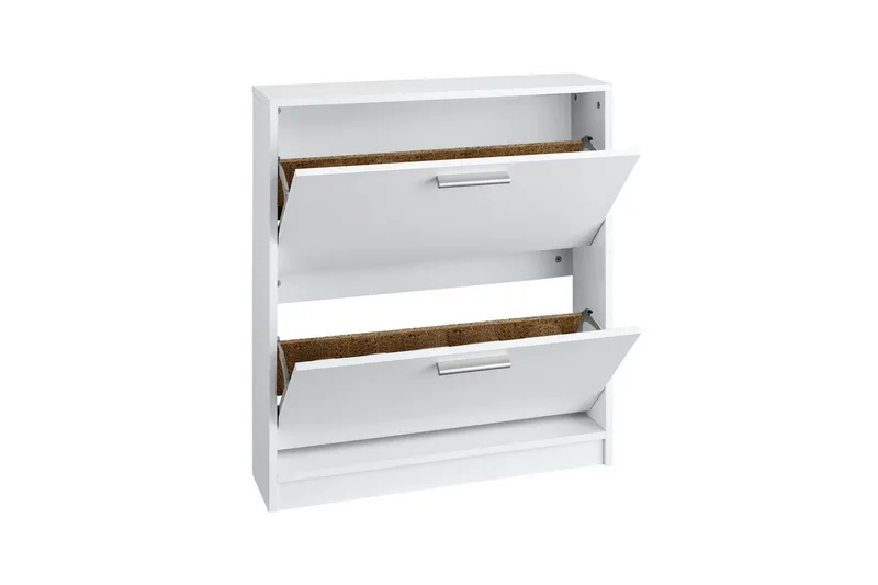 Skoreol Bill 75x21x83 cm, Hvid - 75x21x83 cm, Hvid - Opbevaring - Skoopbevaring - Skoskab