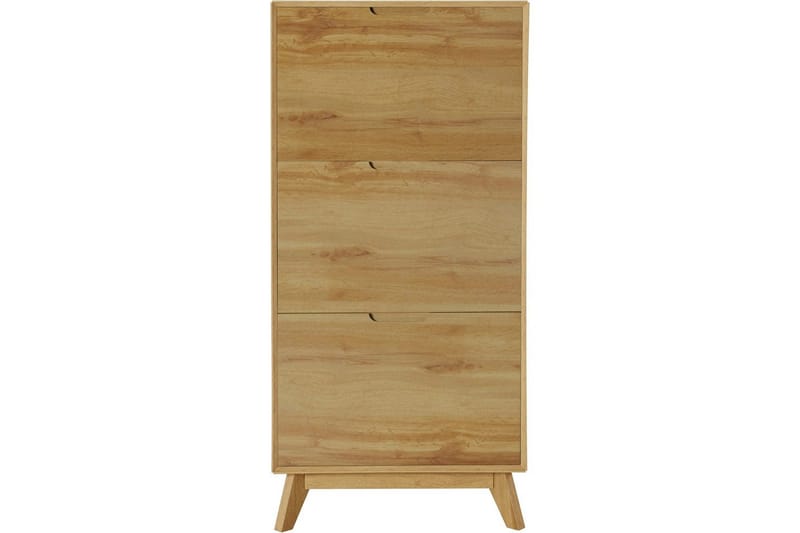 Skoreol Ezra 3 flapper 60x24x125 cm, Wotan Eg - 60x24x125 cm, Wotan Eg - Opbevaring - Skoopbevaring - Skoskab