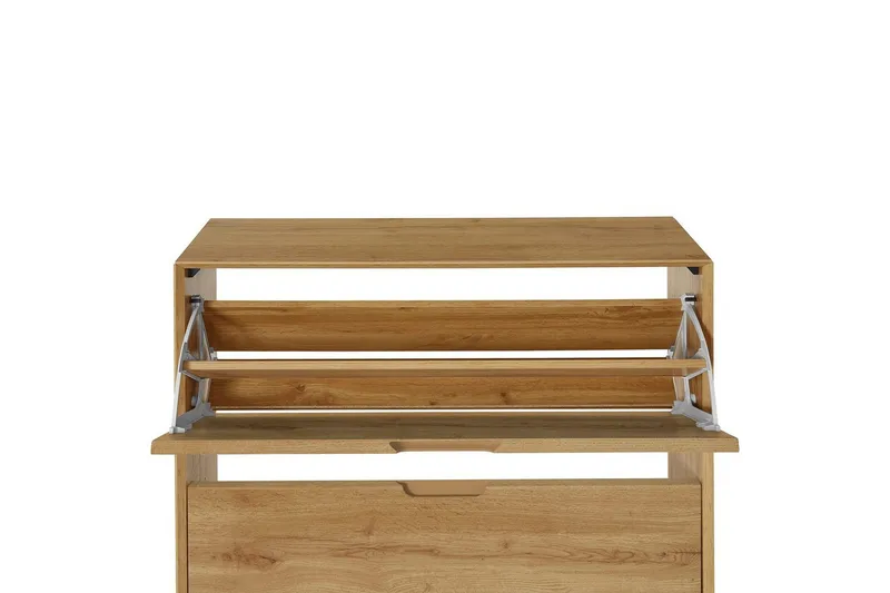 Skoreol Ezra 3 flapper 89x24x125 cm, Wotan Eg - 89x24x125 cm, Wotan Eg - Opbevaring - Skoopbevaring - Skoskab