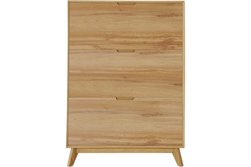Skoreol Ezra 3 flapper 89x24x125 cm, Wotan Eg - 89x24x125 cm, Wotan Eg - Opbevaring - Skoopbevaring - Skoskab