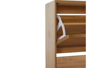 Skoreol Ezra 3 flapper 89x24x125 cm, Wotan Eg - 89x24x125 cm, Wotan Eg - Opbevaring - Skoopbevaring