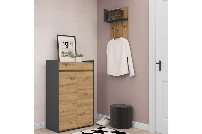 Skoreol Kosmo Antracit/Eg - Antracit/Eg - Opbevaring - Skoopbevaring - Skoskab