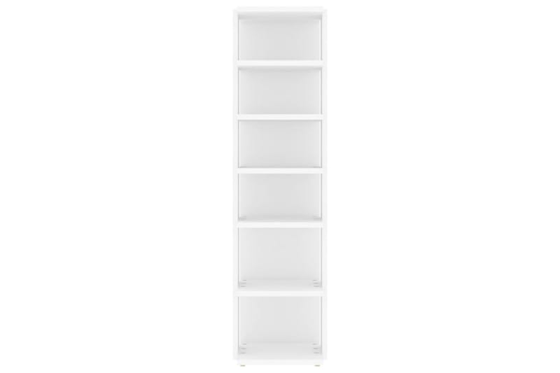 skoreoler 2 stk. 25x27x102 cm spånplade hvid - Hvid - Opbevaring - Skoopbevaring