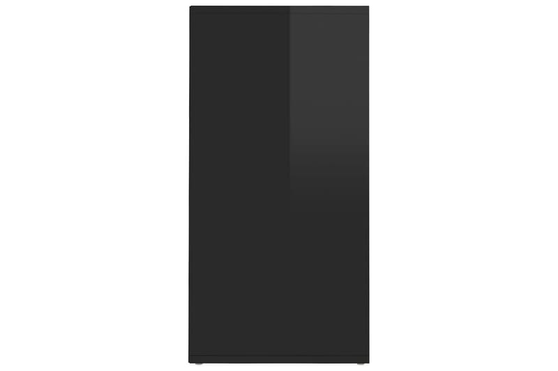 skoreoler 2 stk. 31,5x35x70 cm spånplade sort højglans - Sort - Entréopbevaring - Skoopbevaring - Skohylde