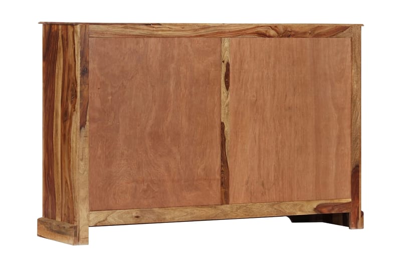Skoskab 140 X 35 X 90 Cm Massivt Sheeshamtræ - Brun - Opbevaring - Skoopbevaring - Skoskab