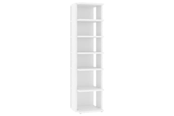 skoskab 25x27x102 cm spånplade hvid - Hvid - Opbevaring - Skoopbevaring - Skoskab