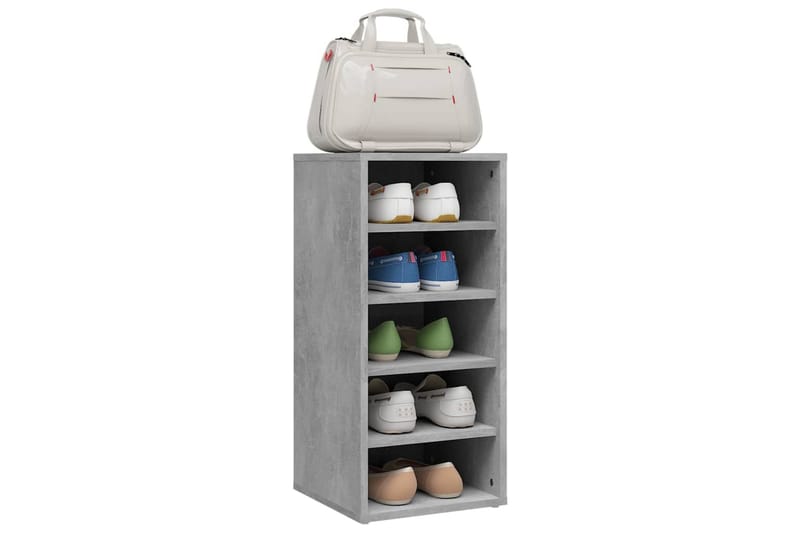 skoskab 31,5x35x70 cm spånplade betongrå - Grå - Opbevaring - Skoopbevaring