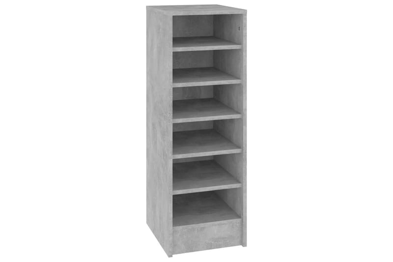 skoskab 31,5x35x90 cm spånplade betongrå - Grå - Opbevaring - Skoopbevaring