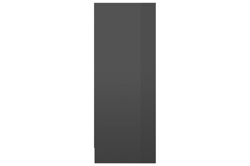 skoskab 31,5x35x92 cm spånplade grå højglans - Grå - Entréopbevaring - Skoopbevaring - Skohylde