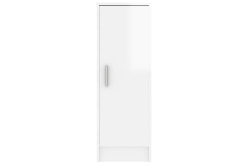 skoskab 32x35x92 cm spånplade hvid højglans - Hvid - Opbevaring - Skoopbevaring
