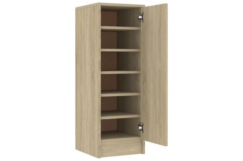 skoskab 32x35x92 cm spånplade sonoma-eg - Brun - Entréopbevaring - Skoopbevaring - Skohylde