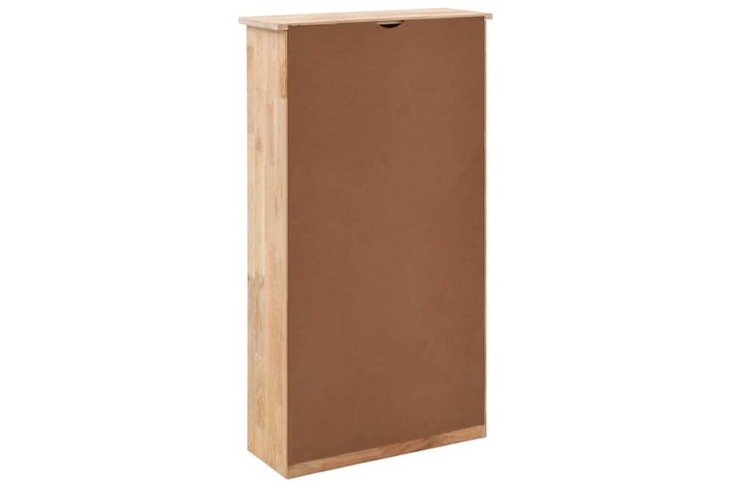 Skoskab 55 X 20 X 104 Cm Massivt Valnøddetræ - Brun - Opbevaring - Skoopbevaring - Skoskab