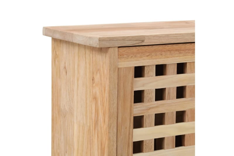Skoskab 55 X 20 X 104 Cm Massivt Valnøddetræ - Brun - Opbevaring - Skoopbevaring - Skoskab
