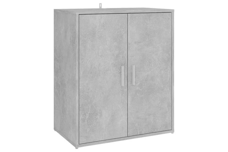 skoskab 60x35x70 cm spånplade betongrå - Grå - Opbevaring - Skoopbevaring