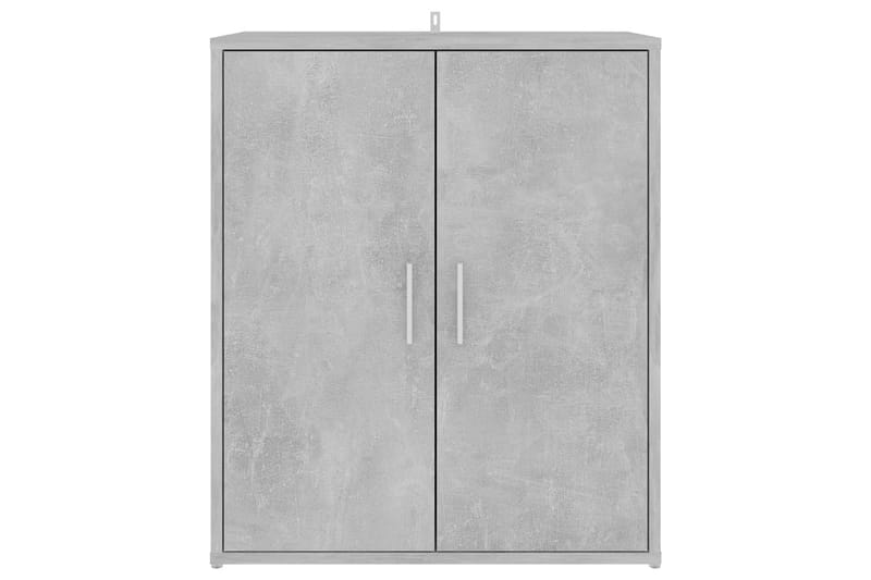 skoskab 60x35x70 cm spånplade betongrå - Grå - Opbevaring - Skoopbevaring