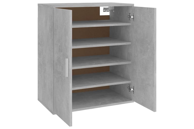skoskab 60x35x70 cm spånplade betongrå - Grå - Opbevaring - Skoopbevaring