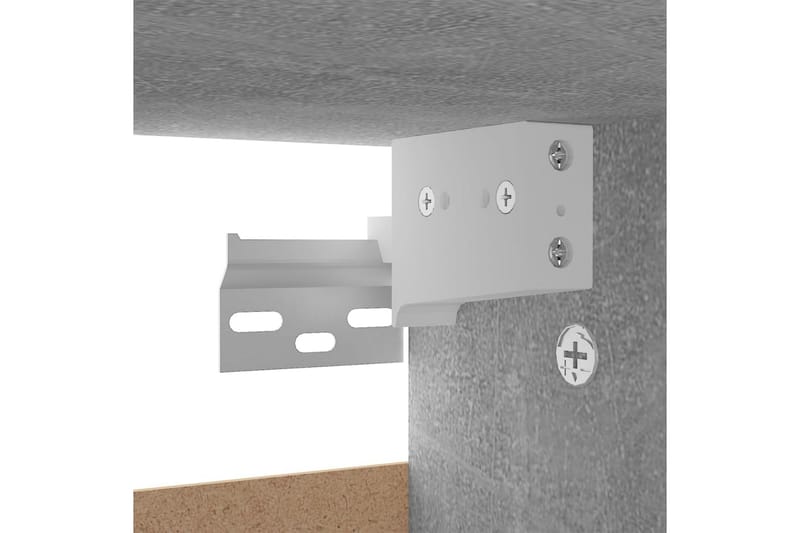 skoskab 60x35x70 cm spånplade betongrå - Grå - Opbevaring - Skoopbevaring