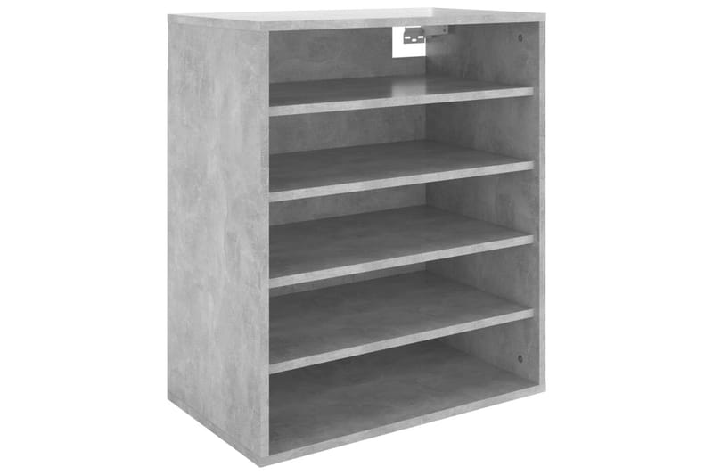 skoskab 60x35x70 cm spånplade betongrå - Grå - Opbevaring - Skoopbevaring