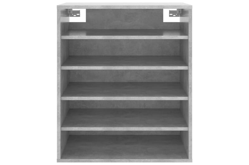 skoskab 60x35x70 cm spånplade betongrå - Grå - Opbevaring - Skoopbevaring