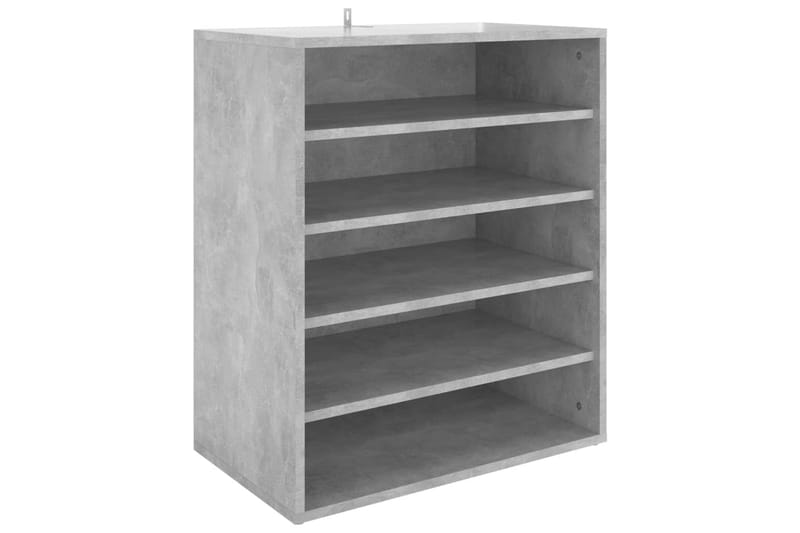 skoskab 60x35x70 cm spånplade betongrå - Grå - Opbevaring - Skoopbevaring