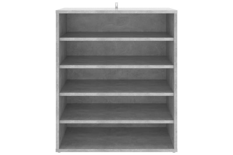 skoskab 60x35x70 cm spånplade betongrå - Grå - Opbevaring - Skoopbevaring
