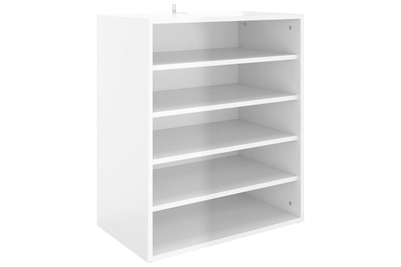 skoskab 60x35x70 cm spånplade hvid højglans - Hvid - Opbevaring - Skoopbevaring