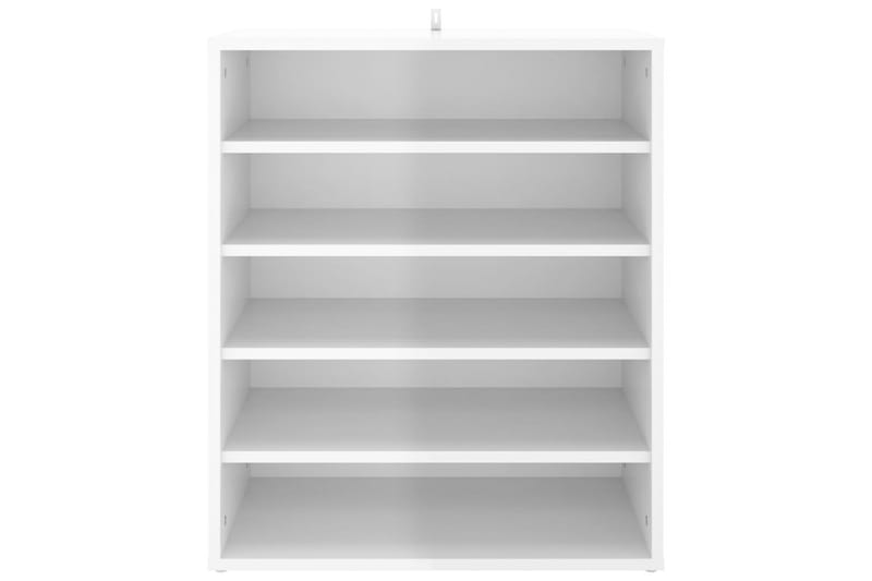 skoskab 60x35x70 cm spånplade hvid højglans - Hvid - Opbevaring - Skoopbevaring