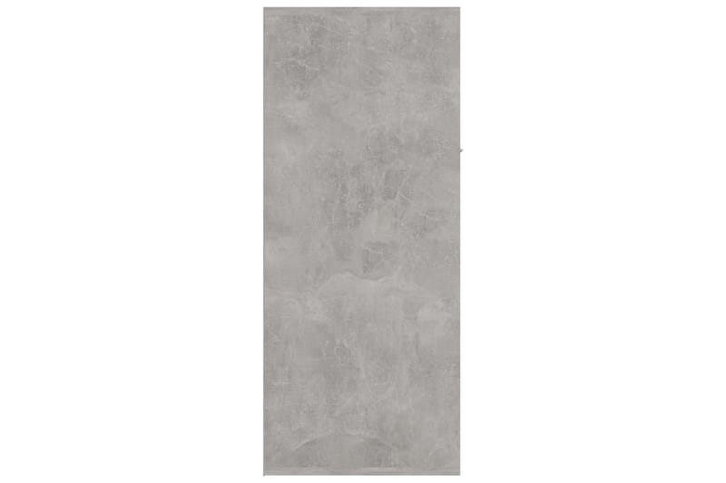 Skoskab 60x35x84 cm Spånplade Betongrå - Grå - Opbevaring - Skoopbevaring - Skoskab