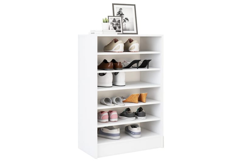 skoskab 60x35x92 cm spånplade hvid - Hvid - Opbevaring - Skoopbevaring - Skoskab