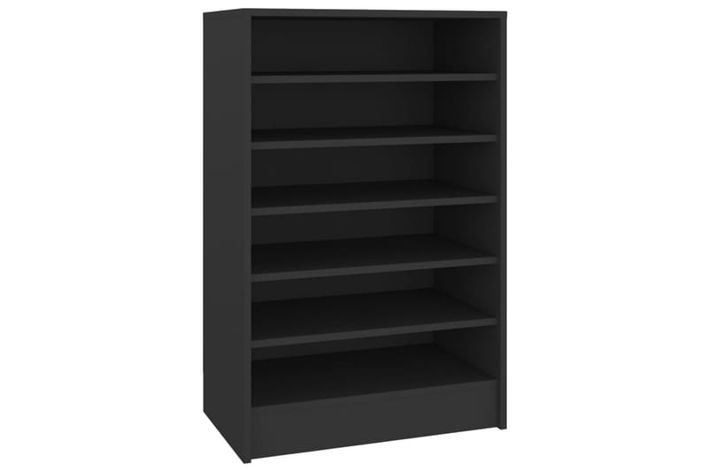 skoskab 60x35x92 cm spånplade sort - Sort - Skoskab - Entréopbevaring - Skoopbevaring