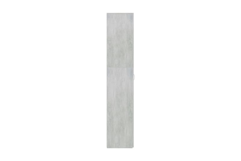 skoskab 80 x 35,5 x 180 cm spånplade betongrå - Skoskab - Entréopbevaring - Skoopbevaring