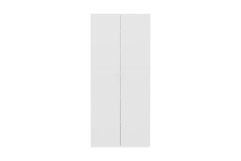 skoskab 80 x 35,5 x 180 cm spånplade hvid højglans - Skoskab - Entréopbevaring - Skoopbevaring