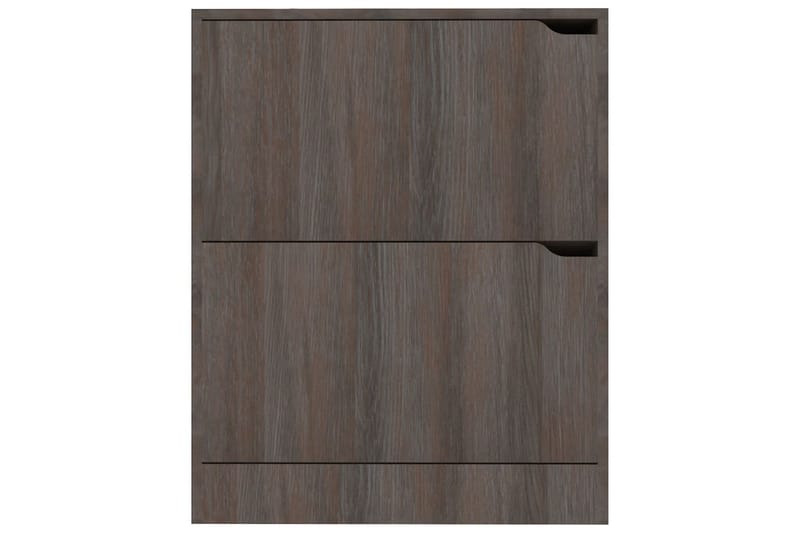 skoskab med 2 låger 59x24x74 cm grå sonoma-eg - Grå - Opbevaring - Skoopbevaring - Skoskab