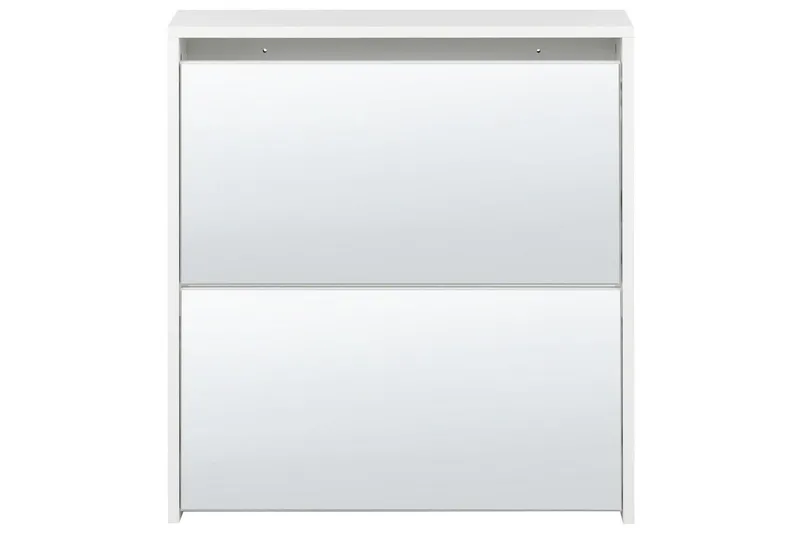 Skoskab Midfield Hvid, Sølv, 63x17x67 cm - Hvid, Sølv, 63x17x67 cm - Opbevaring - Skoopbevaring - Skoskab