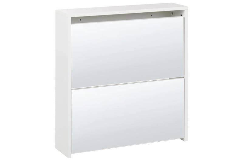 Skoskab Midfield Hvid, Sølv, 63x17x67 cm - Hvid, Sølv, 63x17x67 cm - Opbevaring - Skoopbevaring - Skoskab