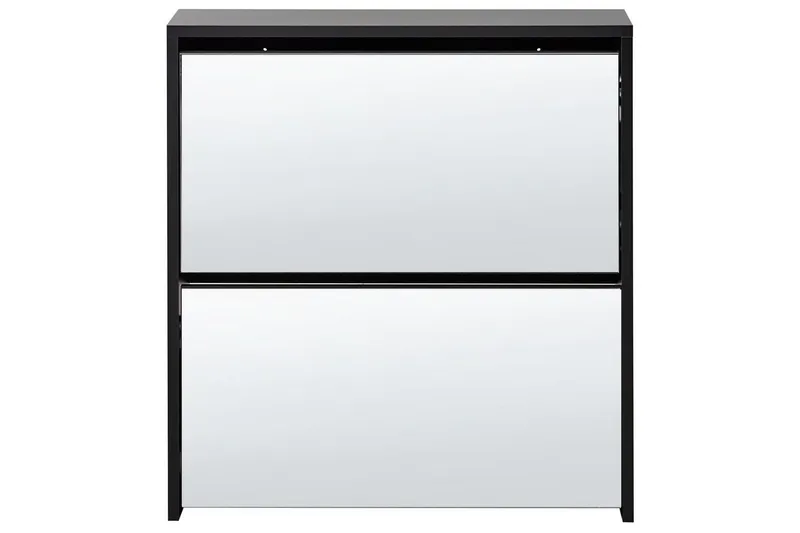 Skoskab Midfield Sort, Sølv, 63x17x67 cm - Sort, Sølv, 63x17x67 cm - Opbevaring - Skoopbevaring - Skoskab