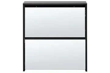 Skoskab Midfield Sort, Sølv, 63x17x67 cm - Sort, Sølv, 63x17x67 cm - Opbevaring - Skoopbevaring