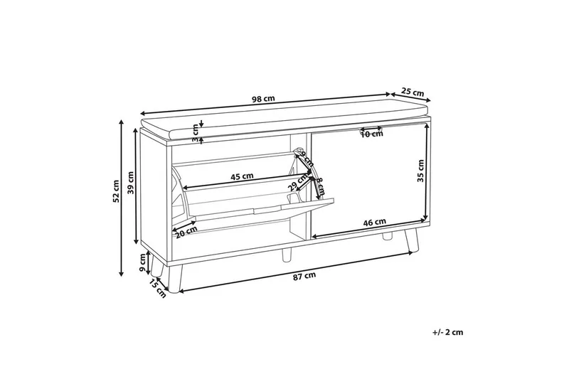 Skoskab Mineral - Opbevaring - Skoopbevaring - Skoskab