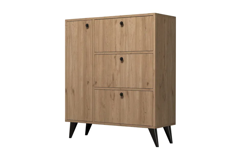 Skoskab NO_BRAND Conin Skoskab 35x90 cm Natur - Opbevaring - Skoopbevaring