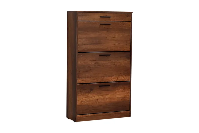 Skoskab Skoskab 75x128 cm Valnöt - Opbevaring - Skoopbevaring - Skoskab