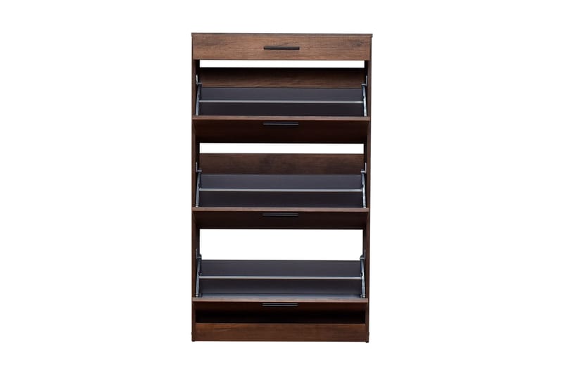 Skoskab Skoskab 75x128 cm Valnöt - Opbevaring - Skoopbevaring - Skoskab