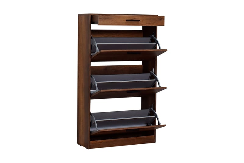 Skoskab Skoskab 75x128 cm Valnöt - Opbevaring - Skoopbevaring - Skoskab