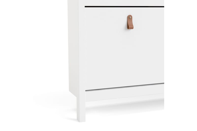 Vallvidera Skoskab 25x102 cm - Hvid/Natur - Opbevaring - Skoopbevaring - Skoskab