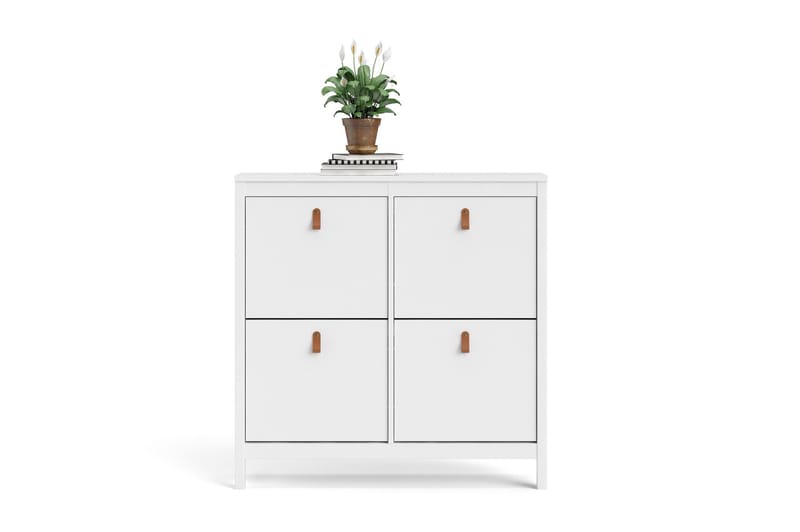 Vallvidera Skoskab 25x102 cm - Hvid/Natur - Opbevaring - Skoopbevaring - Skoskab