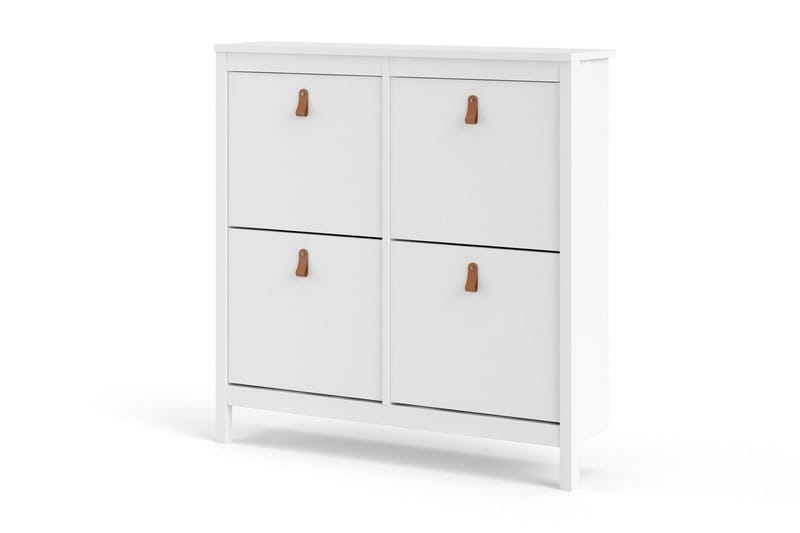 Vallvidera Skoskab 25x102 cm - Hvid/Natur - Opbevaring - Skoopbevaring - Skoskab