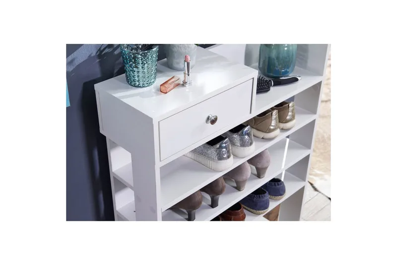 Skoskab Wohnling Folieret spånplade åbent stativ 1 skuffe - Opbevaring - Skoopbevaring